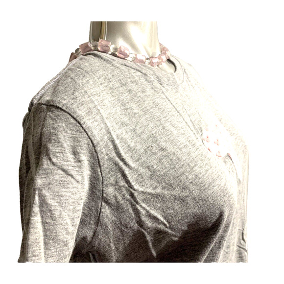 Disneyland Adult Light Gray Mickey Mouse Disney Cotton T-Shirt in Size Small 4 6 - Picture 4 of 9